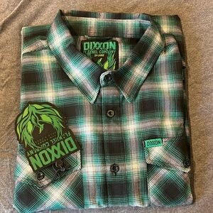 DIXXON FLANNEL - EMERALD ISLE 10 YR. Flannel Shirt - Men's 2XL. No bag